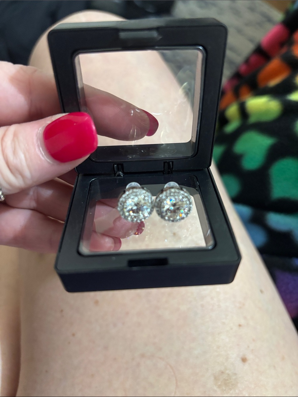 2 cart Moissanite Diamond stud earrings